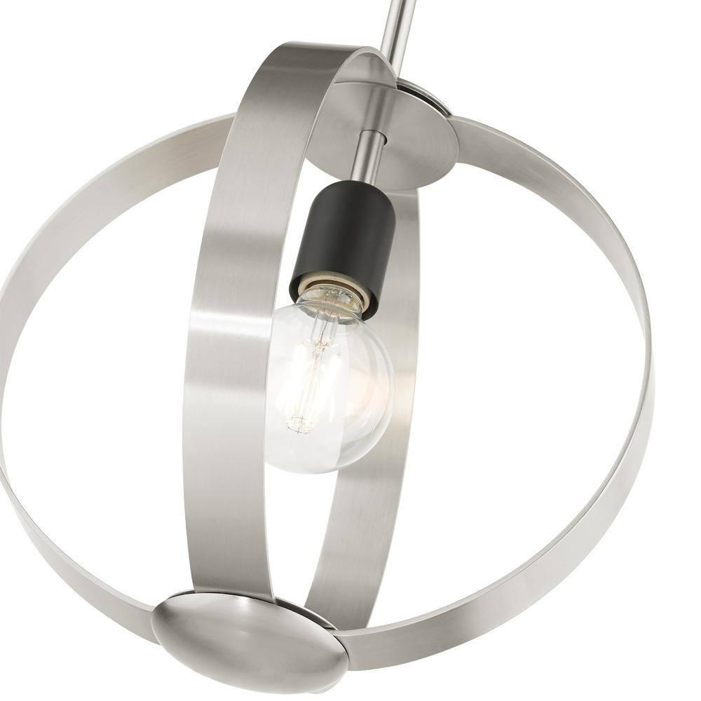 Livex Lighting Modesto 1 - Light Pendant in  Brushed Nickel