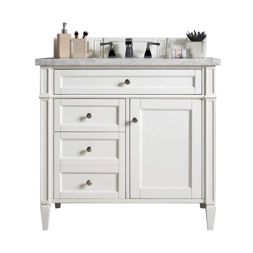 Bright White 36" Single Freestanding Bathroom Vanity