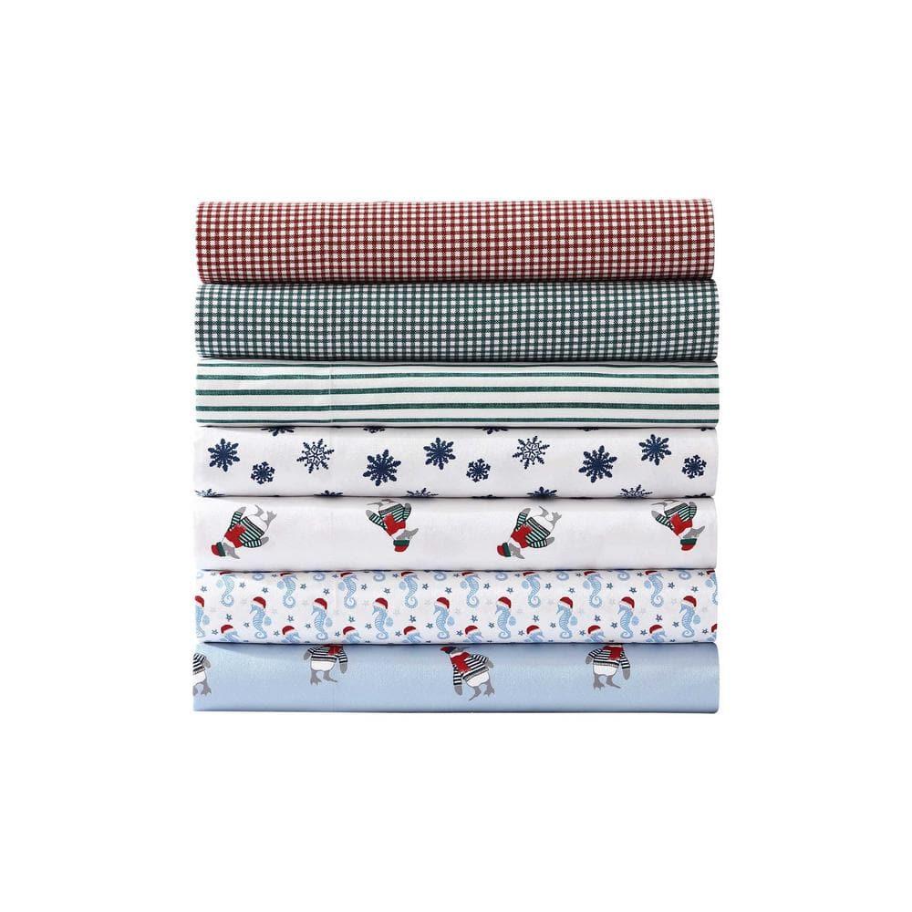 Nautica Nautica Cozy Brushed Flannel Printed Sheet Sets