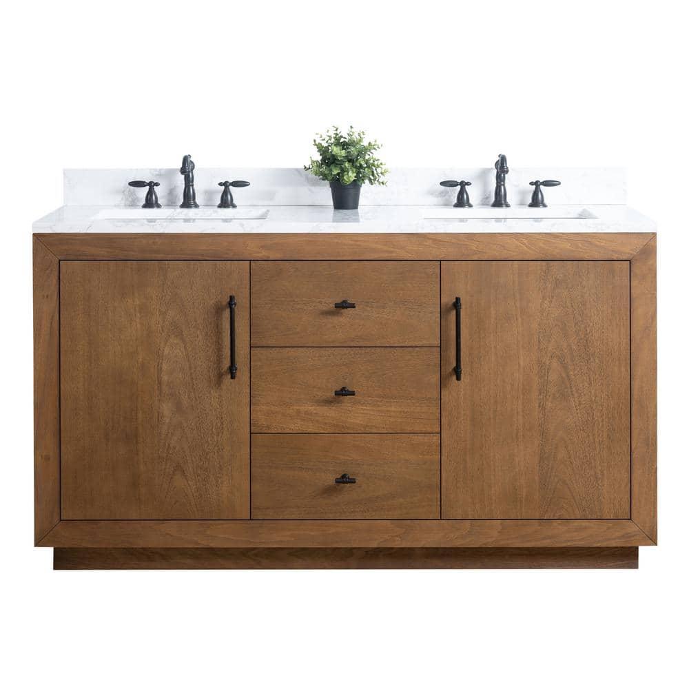 60" Double Bathroom Vanity Set with Top