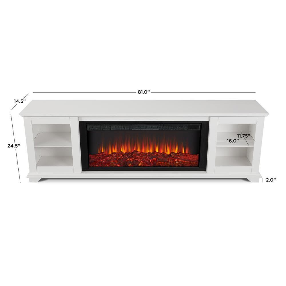 Real Flame Benjamin 81" Landscape TV Stand with Electric Fireplace by Real Flame