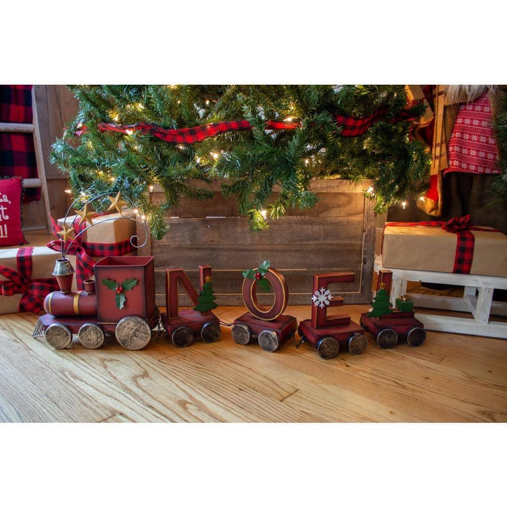 Reclaimed Wood Tree Collar or Box – Rustic Tree Skirt Replacement Blocks Kids & Pets, Adds Farmhouse Charm to Christmas Decor – Natural, Hook-&-Loop Strip Panels by BarnwoodUSA, 24x17.5 in., Gray