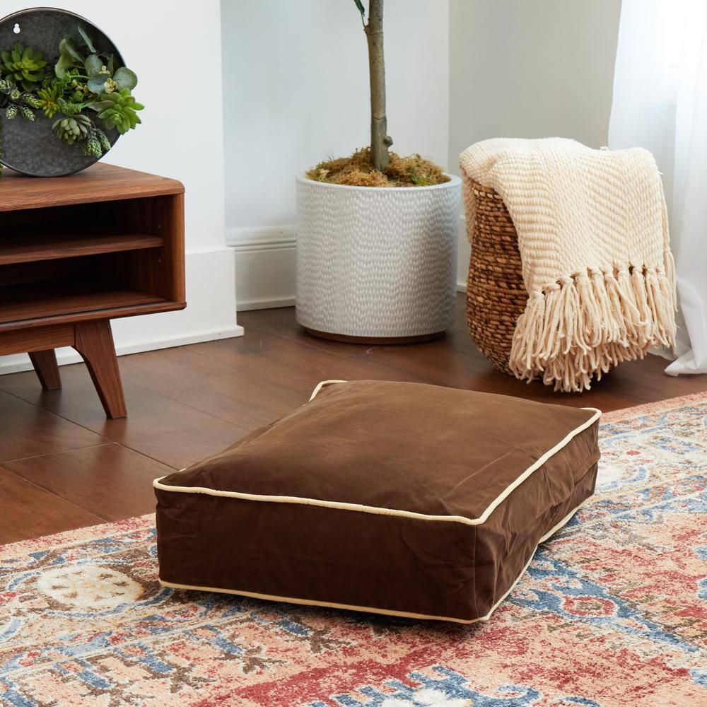 Happy Hounds Buster Rectangle Pillow Style Dog Bed, Cocoa, Extra Small (24 x 18 in.)