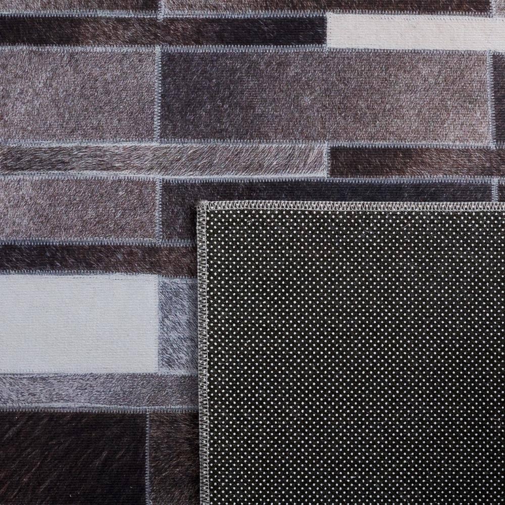 Faux Hide FAH542 Power Loomed Machine Washable Area Rug - Ivory/Grey - 3'x5' - Safavieh.