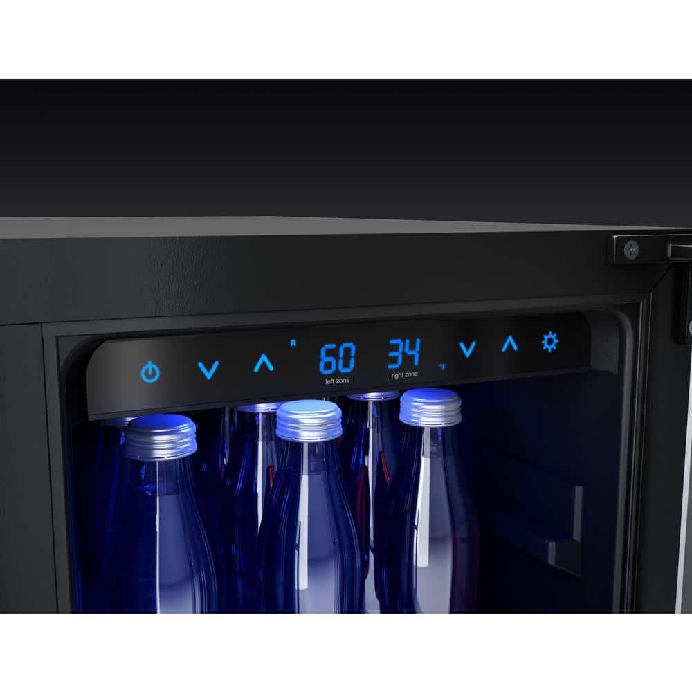 Zephyr Zephyr Presrv 24" 21-Bottle and 64-Can Dual Zone Wine and Beverage Cooler