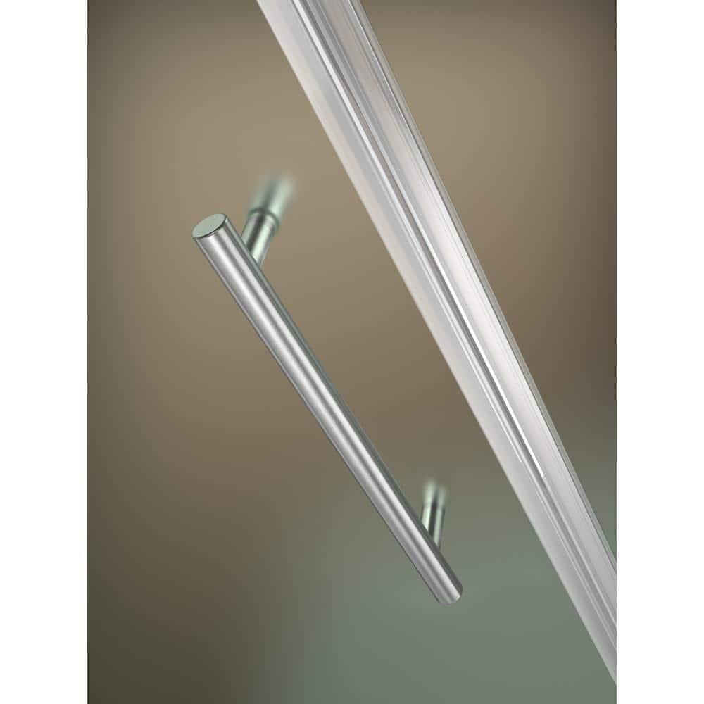 Belmore 48 x 72 Hinged Frameless Shower Door