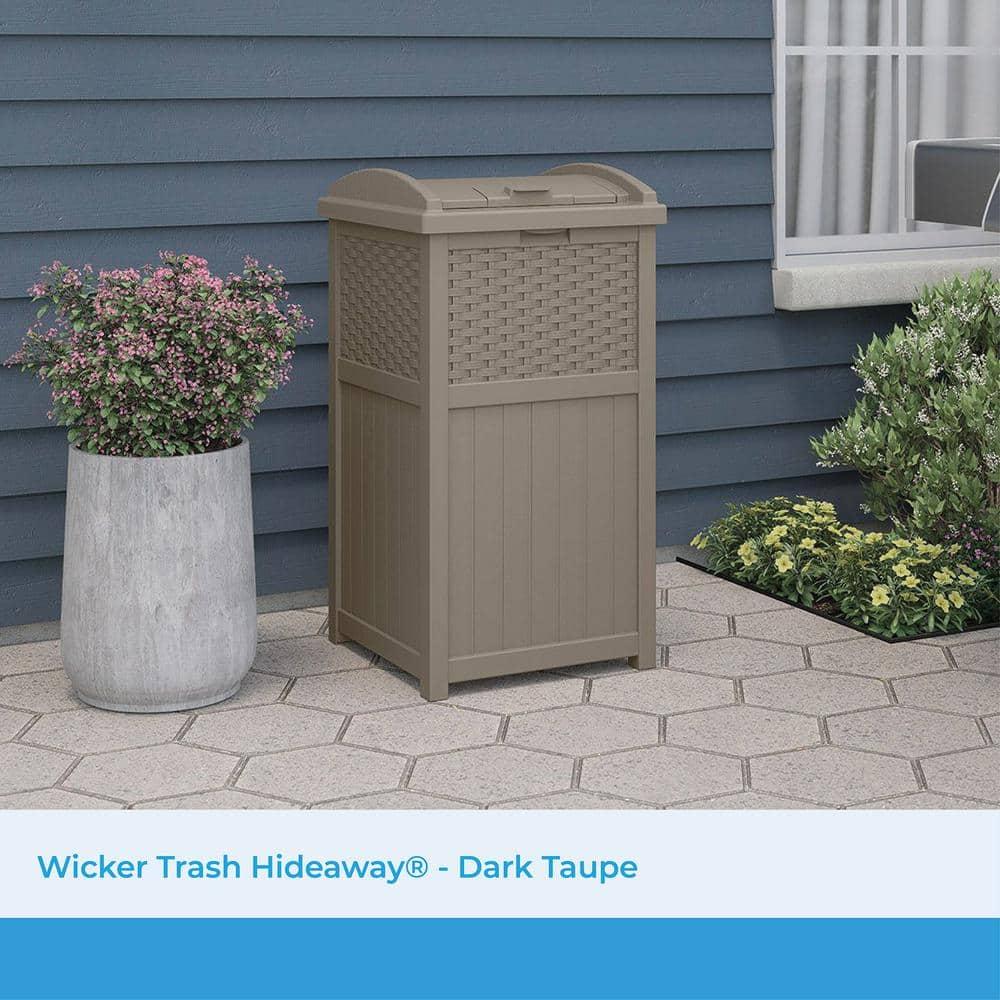Suncast Suncast 33 Gallon Manual Lift Trash Hideaway Container