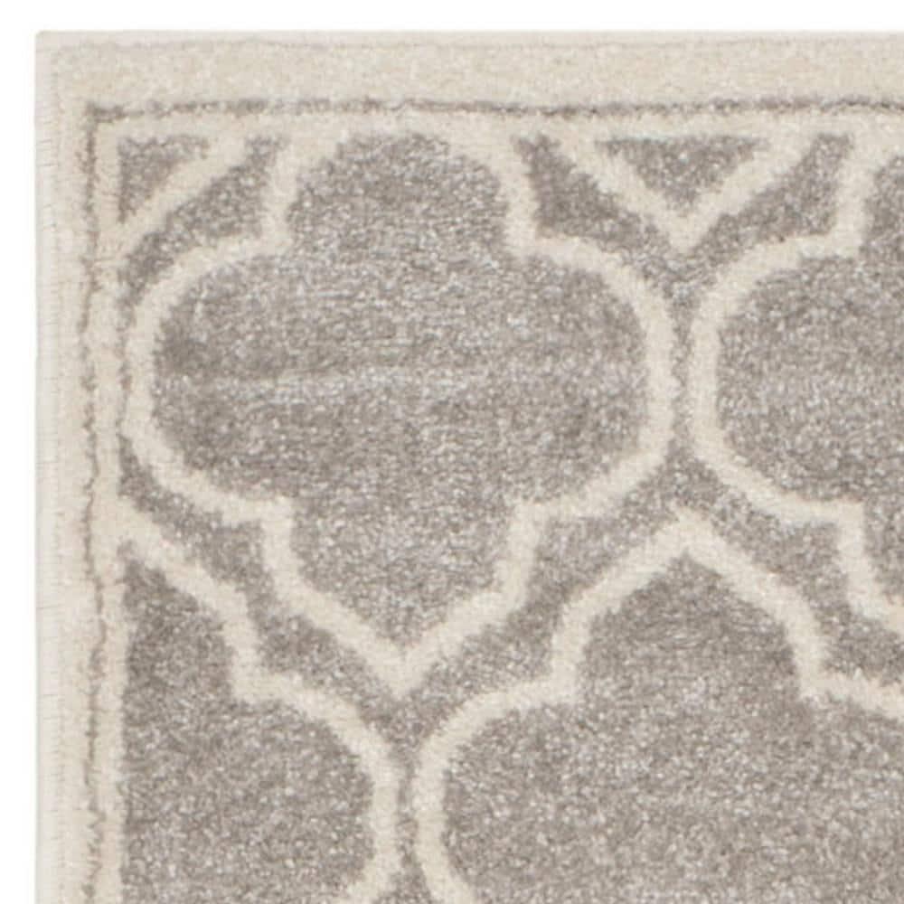 Amherst AMT412 Power Loomed Runner Rug - Light Grey/Ivory - 2'3"x13' - Safavieh.