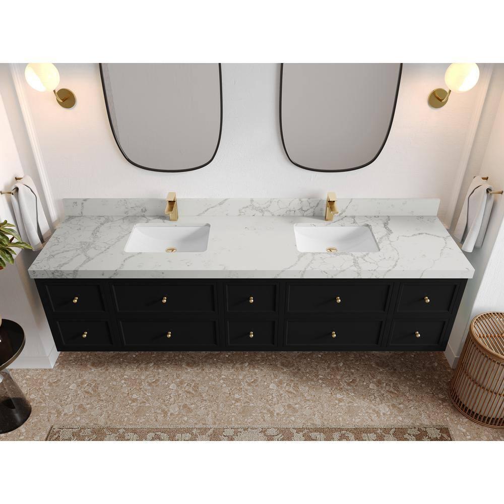 Willow Collections Roswell Floating 84'' Double Bathroom Vanity with Top