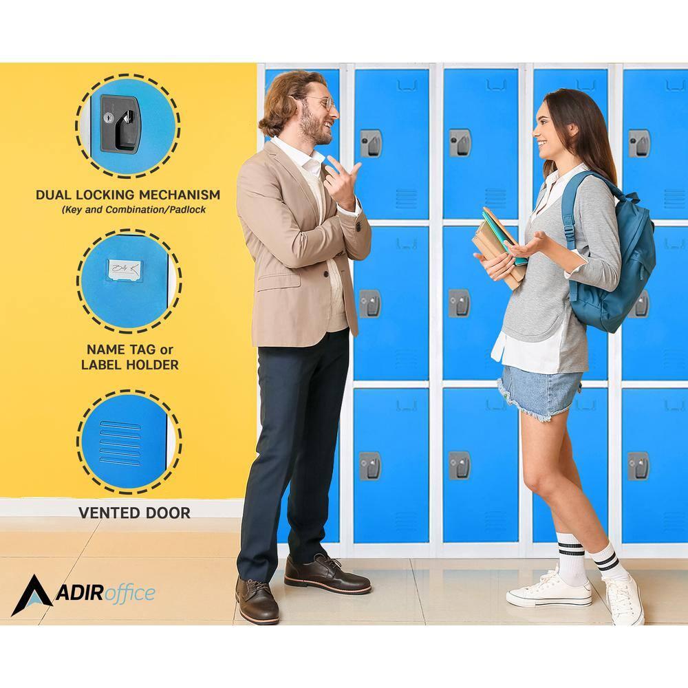 AdirOffice 3 - Tier 3 - Sections 12" Wide Storage Locker