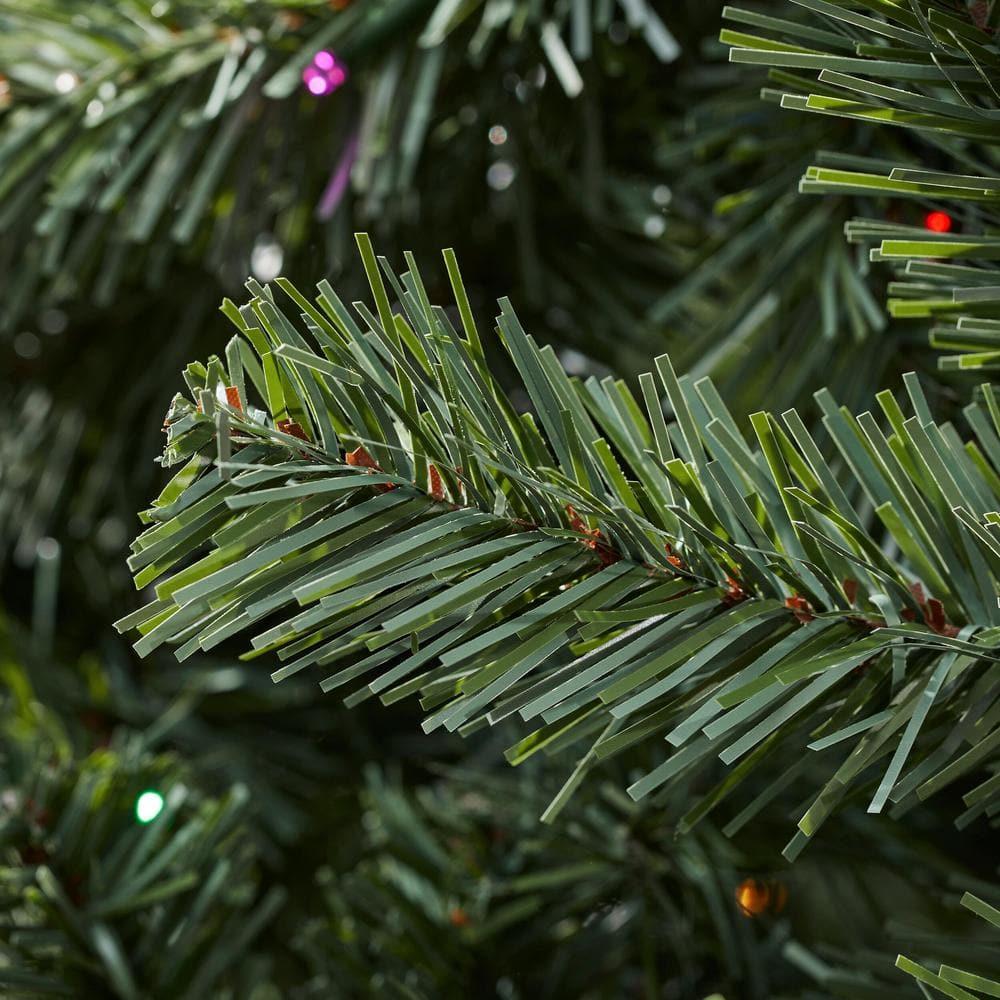 Home Accents Holiday 7.5 Ft. Pre-Lit LED Festive Pine Artificial Christmas Tree