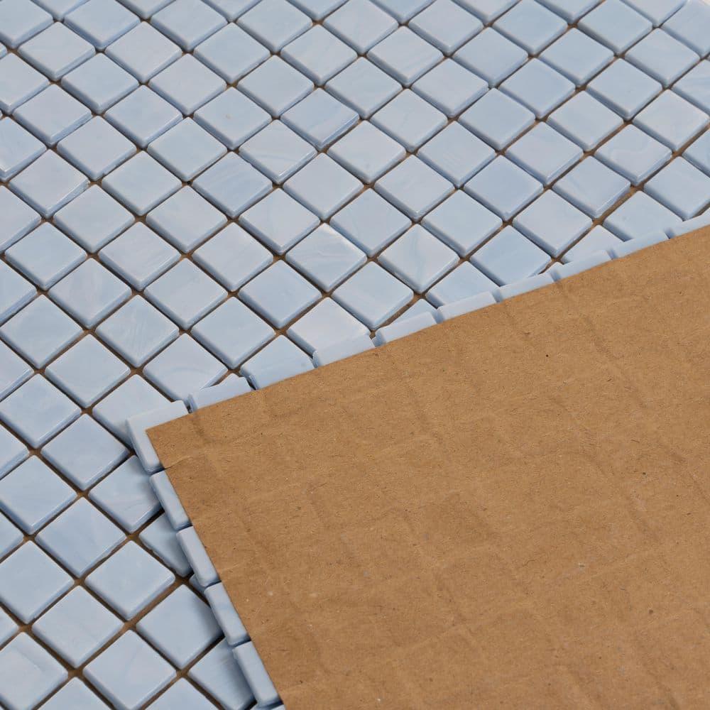 Skosh 0.6" x 0.6" Glass Grid Mosaic Wall & Floor Tile