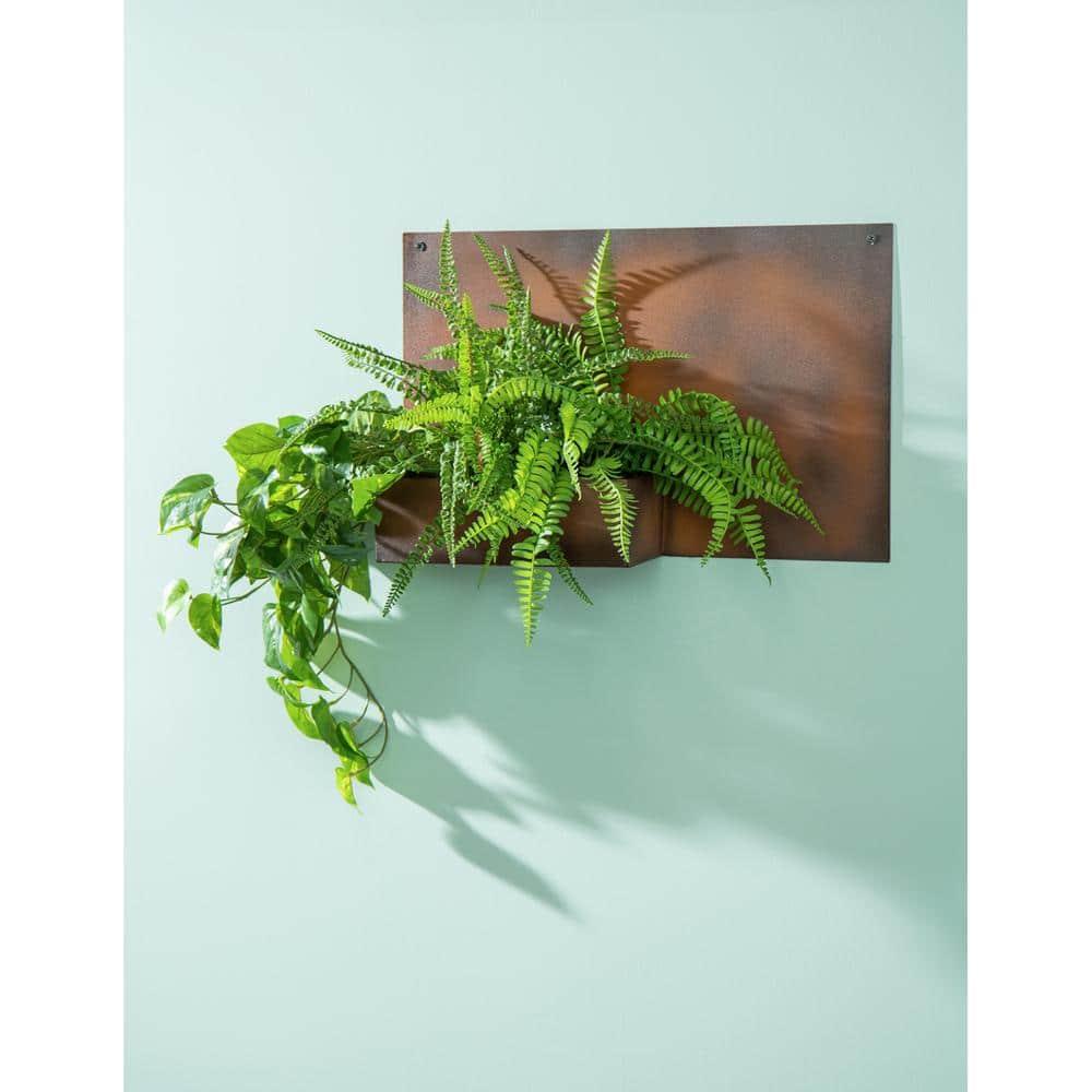 Kaiser Rust Finish Metal Indoor/Outdoor Wall Planter