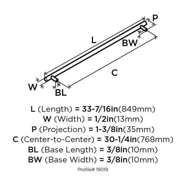 Bar Pulls Center to Center Bar Pull