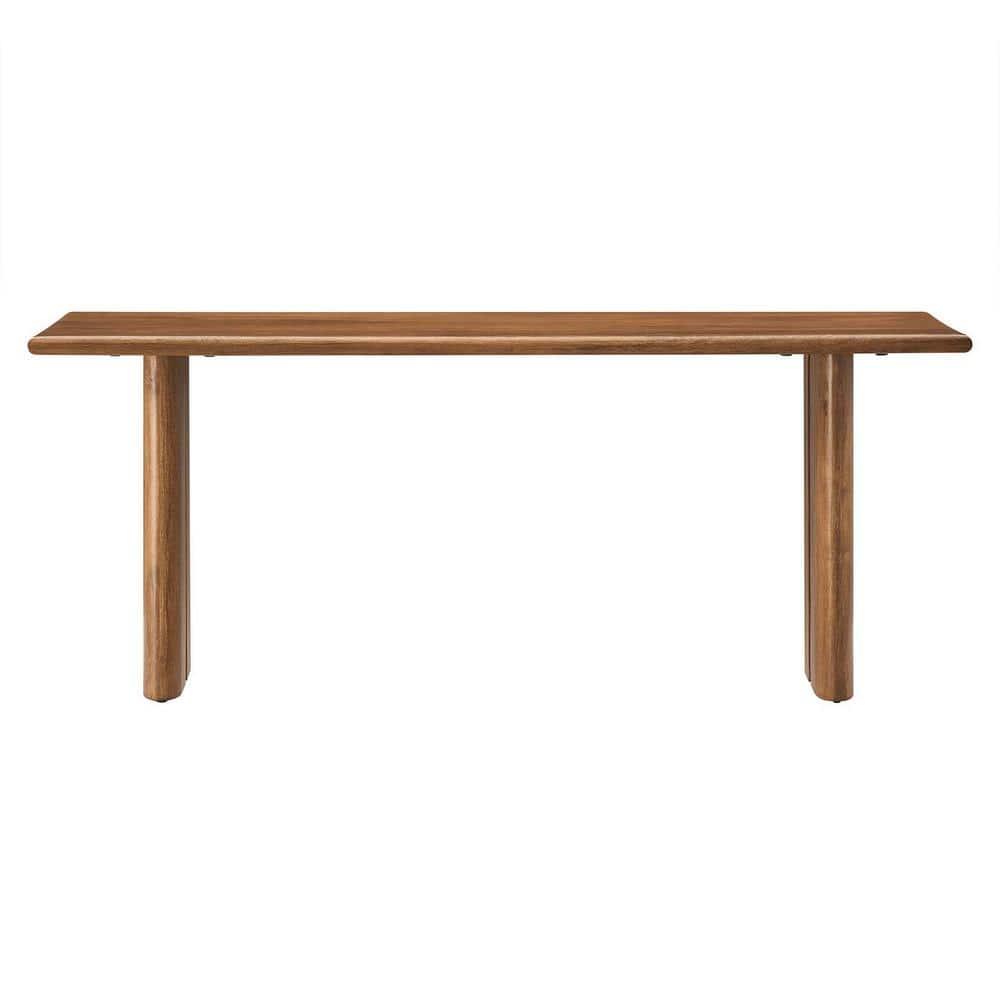 Modway Amistad 46" Solid Wood Bench, Walnut