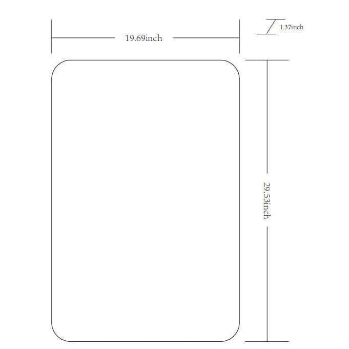 Aranya Chic Brushed Metal Rectangular Mirror in Gold & Silver