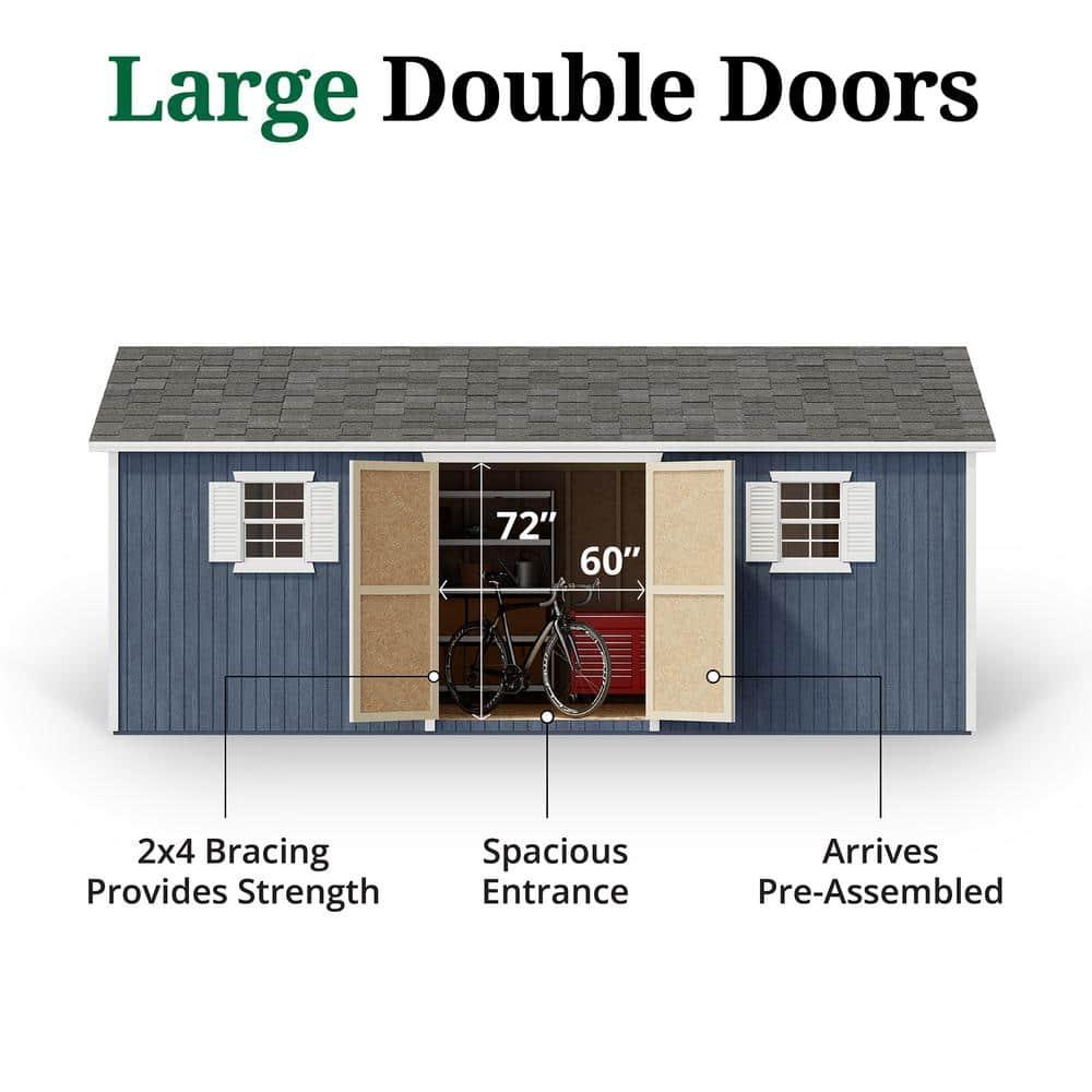 Little Cottage Co. Classic Workshop Outdoor Wood Storage Shed