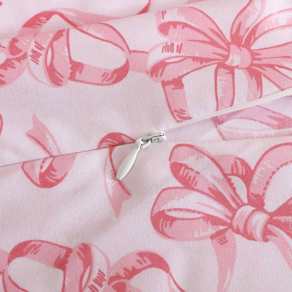 Betsey Johnson Betsey Johnson Ballet Bows Pink Reversible Duvet Cover Set