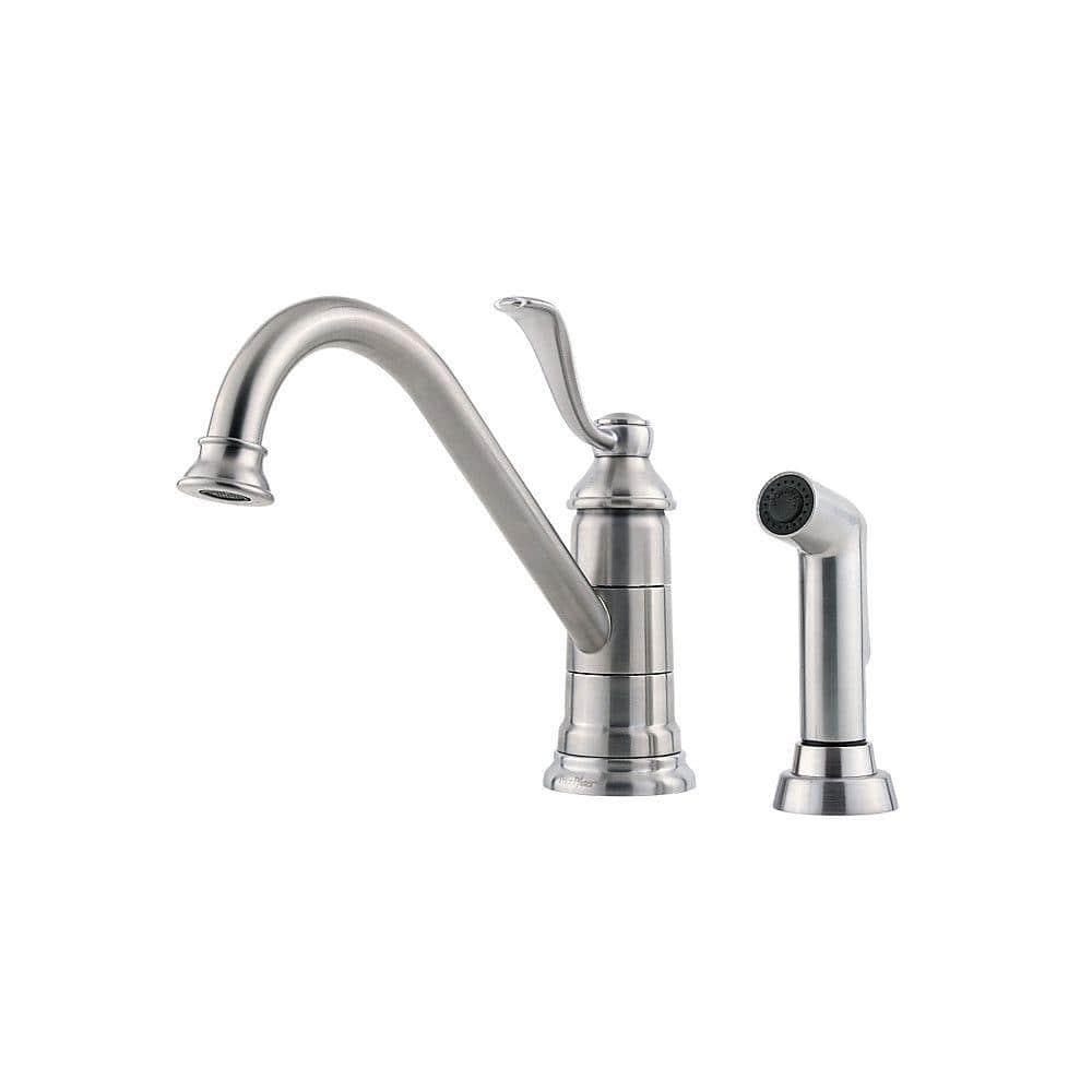 Portland Single Handle Kitchen Faucet with Side Spray