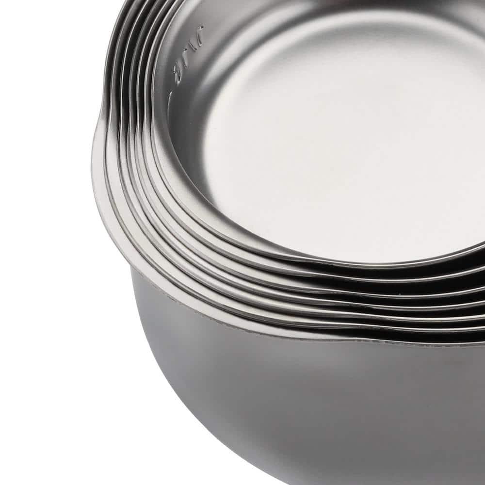 hghfhj  7-Piece Premium Stainless Steel Measuring Cups Set - Accurate  Magnetic  Easy Storage  and Durable for Liquid  Baking  and Kitchen Essentials - Compact and Space-Saving Design