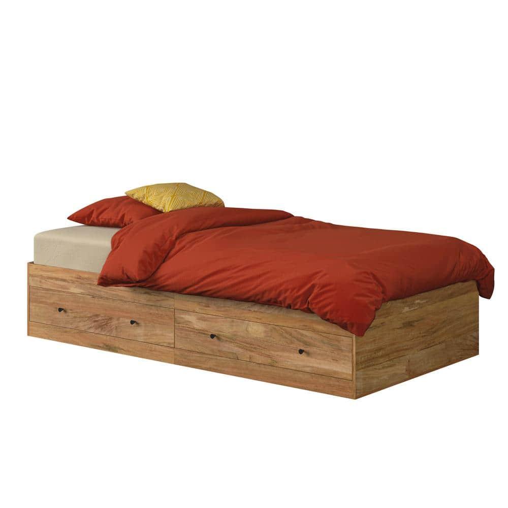 Crafters and Weavers Twin 2 Drawer Platform Bed by Sauder