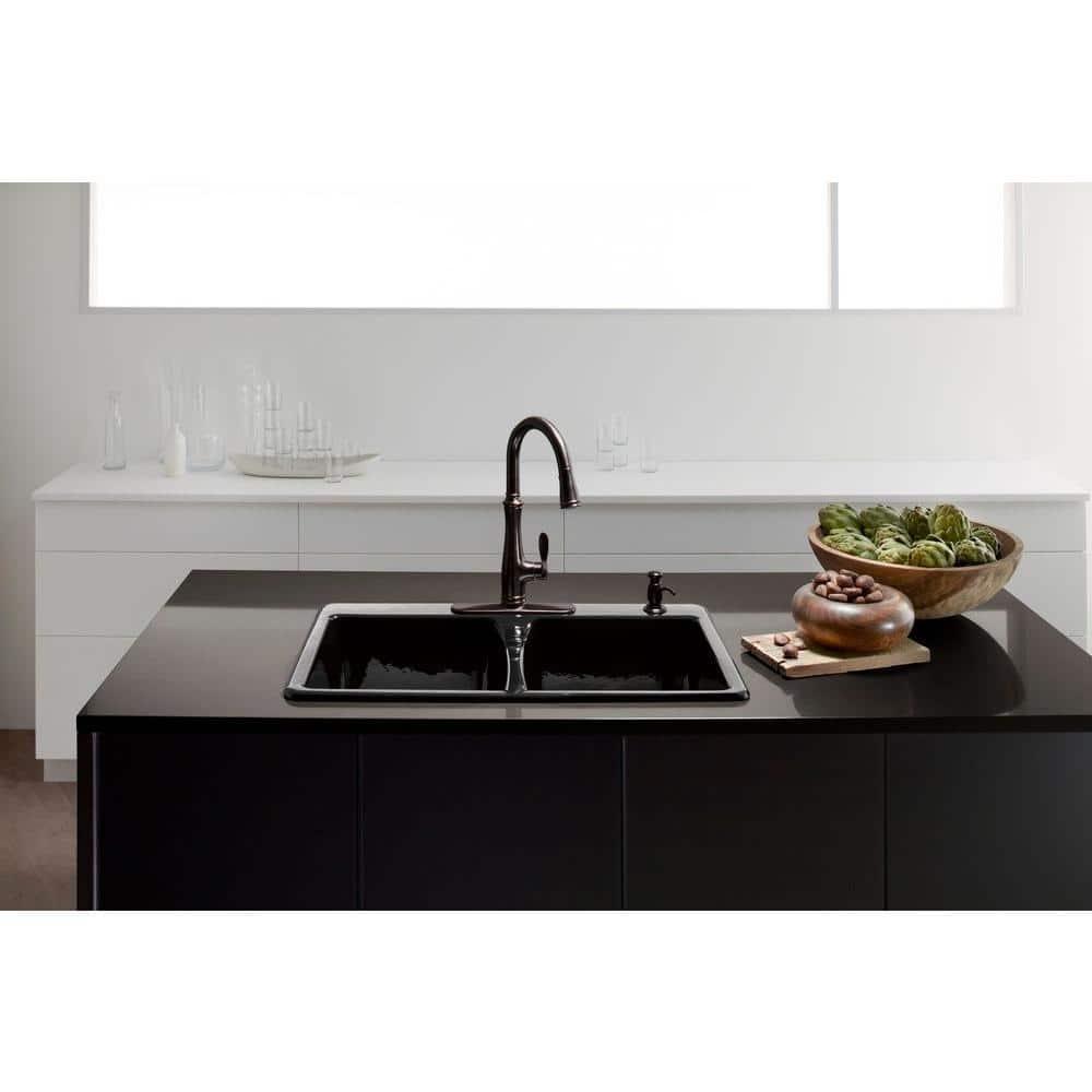 Bellera™ Pull Down Single Handle Kitchen Faucet with Handle and Supply Lines