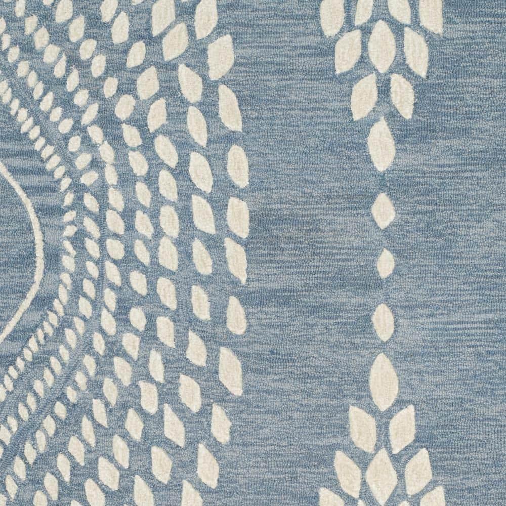 Bella BEL126 Hand Tufted Area Rug - Blue/Ivory - 5'x8' - Safavieh.
