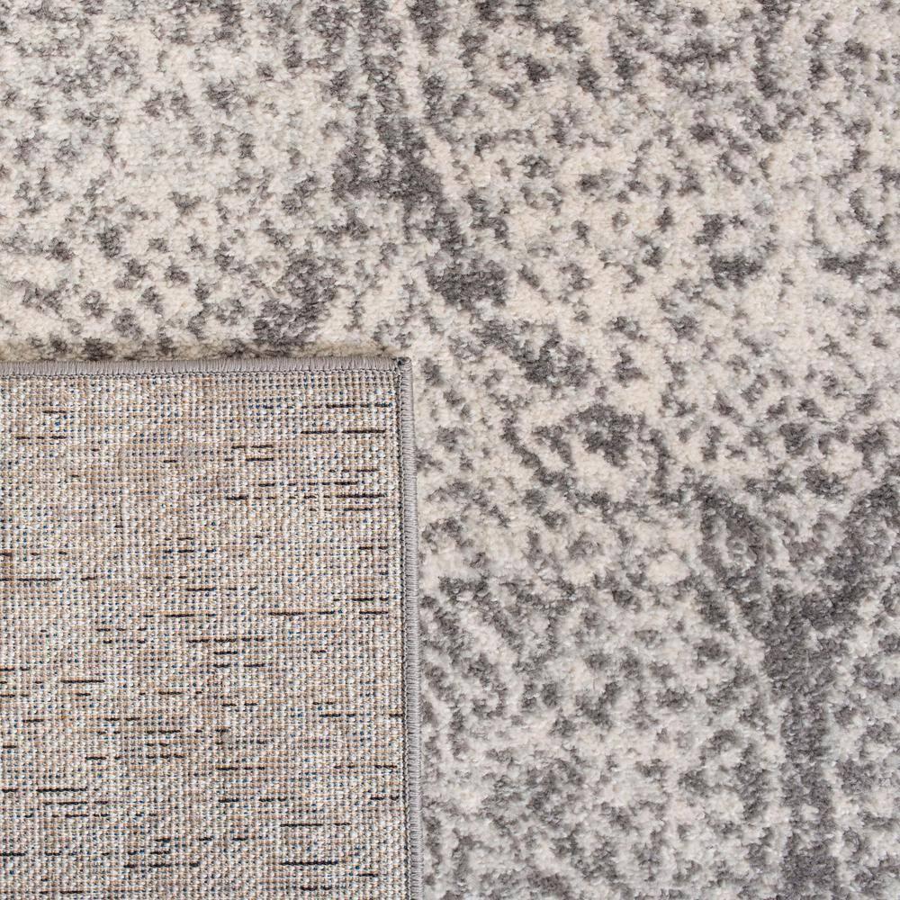 Madison MAD604 Power Loomed Indoor Area Rug - Grey/Ivory - 4' Round - Safavieh