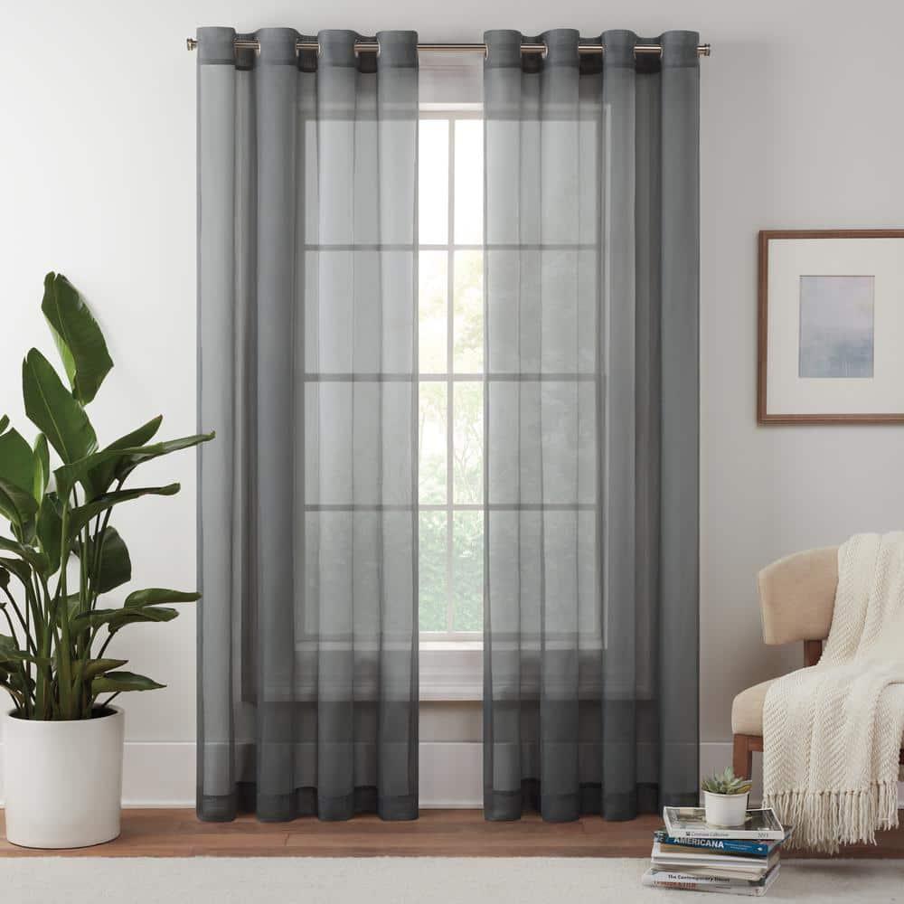 Eclipse Livia Sheer Voile Grommet Curtain Panel