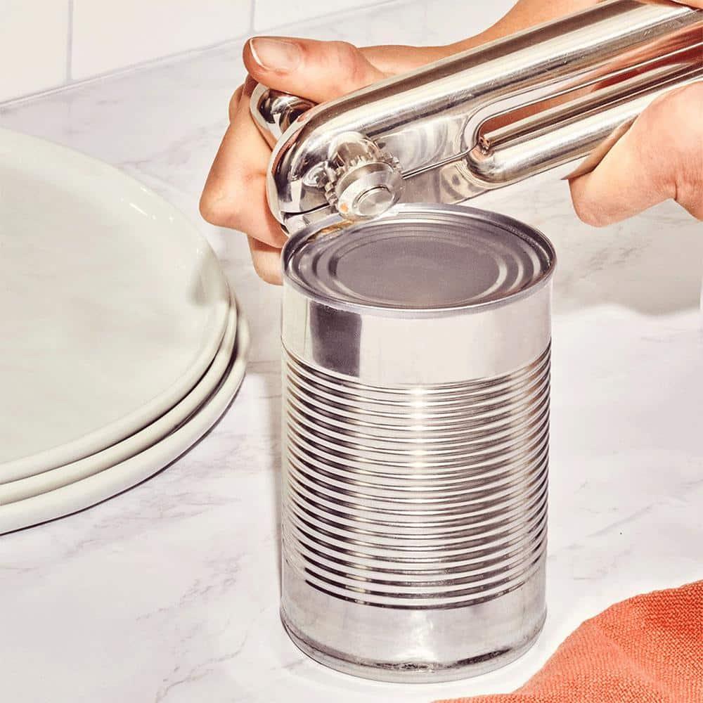 Caraway Home Stainless Steel Can Opener: Manual Silver Freestanding, Hand Wash, 1 Year Warranty, 7.1" Height