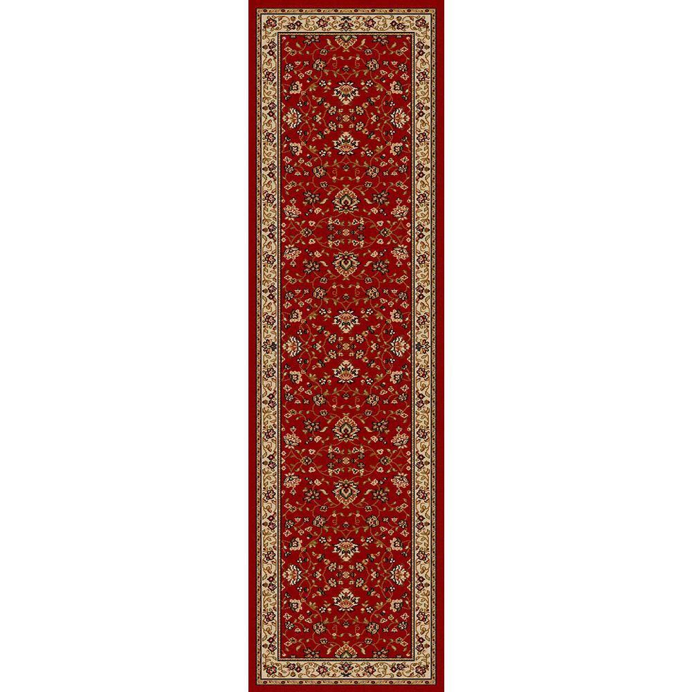 Radici Usa Como Area Rug 1597 Red Italian Bordered 2' 2" x 7' 7" Rectangle
