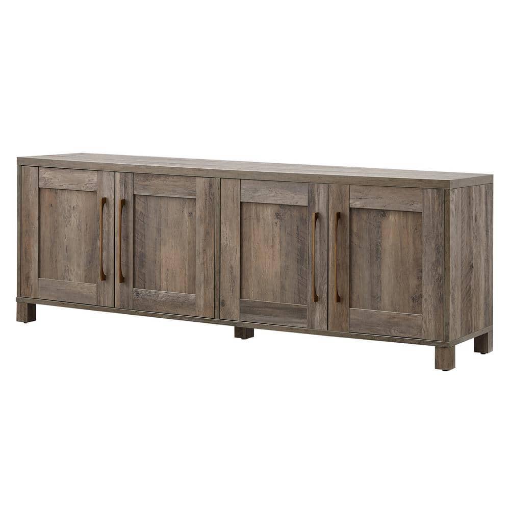 Evelyn&Zoe Chabot Rectangular TV Stand for TV's up to 75", Gray Oak