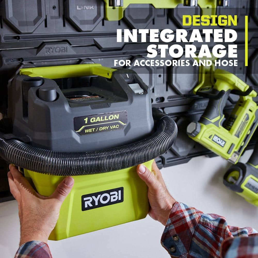 RYOBI 18V ONE+, 1 Gallon, Cordless, Wet/Dry Vacuum Cleaner