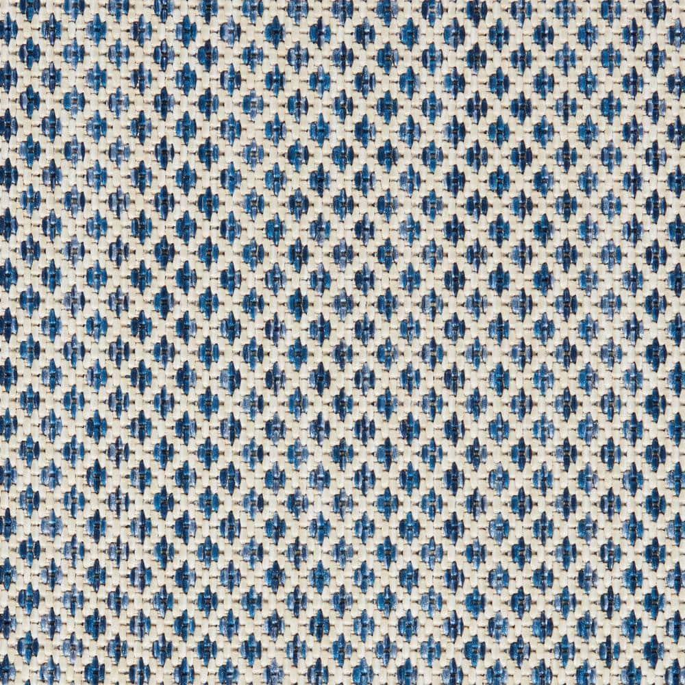 Nourison Courtyard COU01 Indoor/outdoor Area Rug - Ivory Blue 3' x 5'