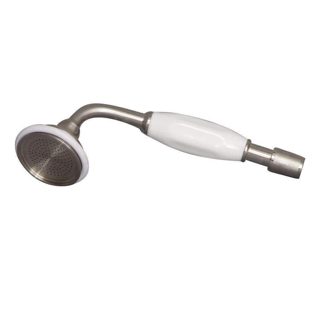 Barclay 3 Handle Bathroom Clawfoot Tub Faucet with Diverter 4024-PL-SN