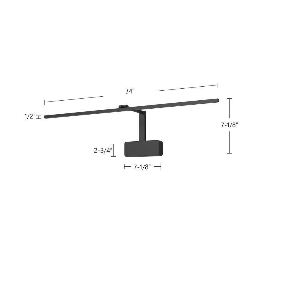 Kuzco Lighting Vega 34'' Dimmable LED Wall Mounted Picture Light