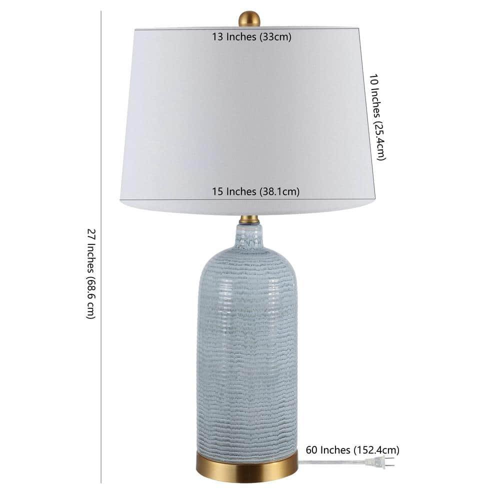 Stark Table Lamp - 27 Inch Height - TBL4303 - Blue - Safavieh