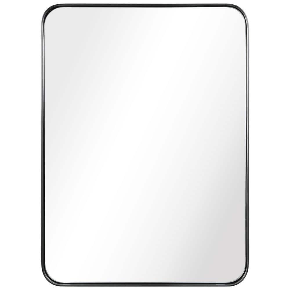 Ultra Brushed Black Stainless Steel rectangular Wall Mirror