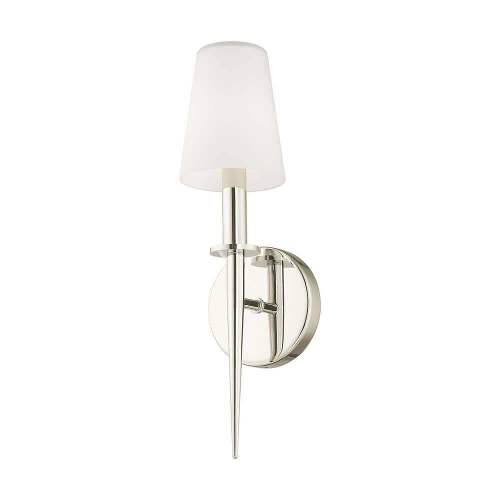 Livex Lighting Witten 1 - Light Wall Light in  Polished Nickel