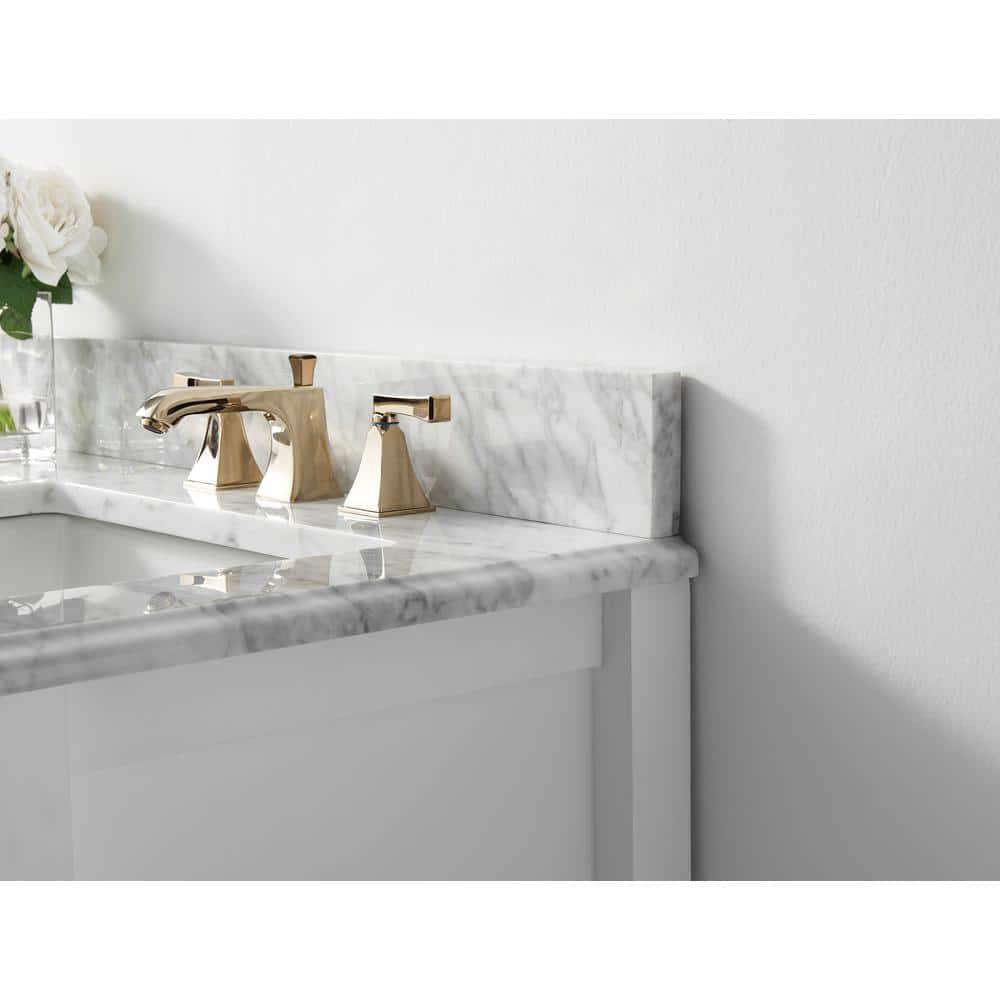Ancerre Designs Hayley 60" Farmhouse Wood Bathroom Vanity Set in White