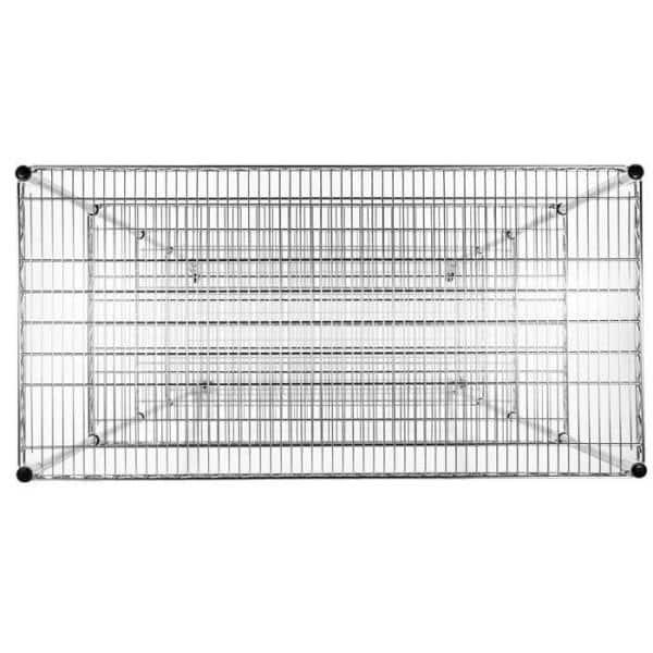Trinity TRINITY EcoStorage 5-Tier NSF Steel Wire Shelving Unit w/ Wheels (48 in. W x 24 in. D)