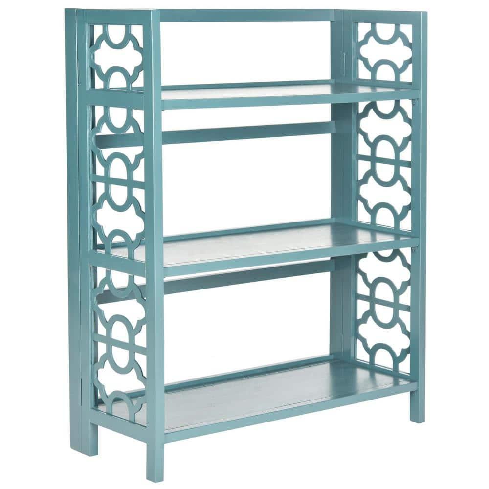 Natalie Small Bookcase - AMH6565 - Teal - Safavieh Couture