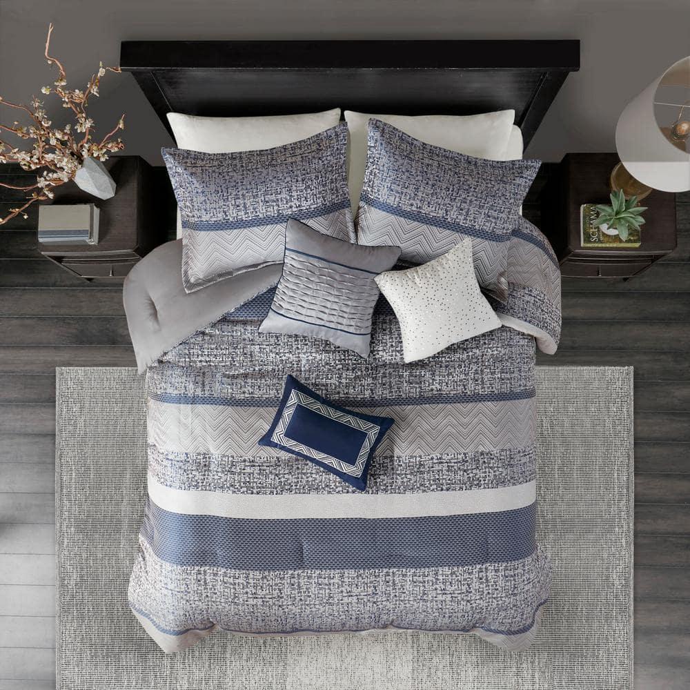 Madison Park Rhapsody 7 Piece Jacquard Comforter Set