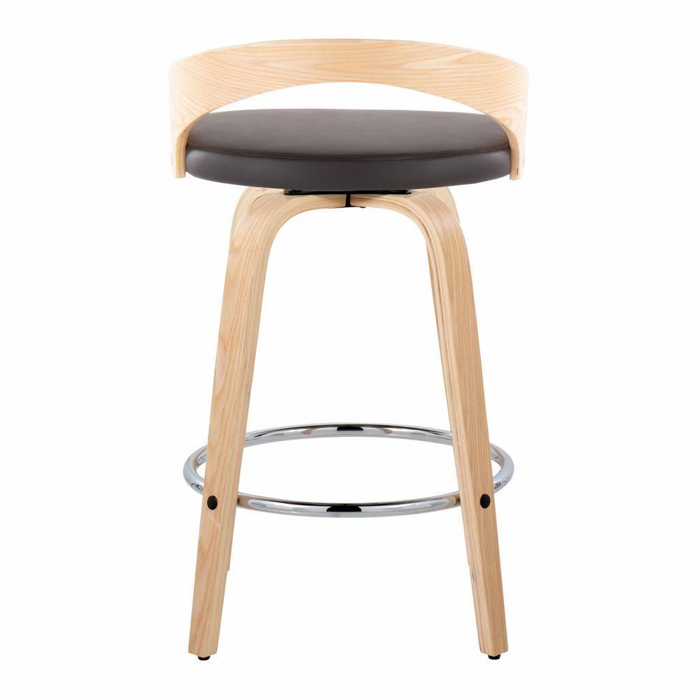 Grotto Swivel Upholstered Counter Stool