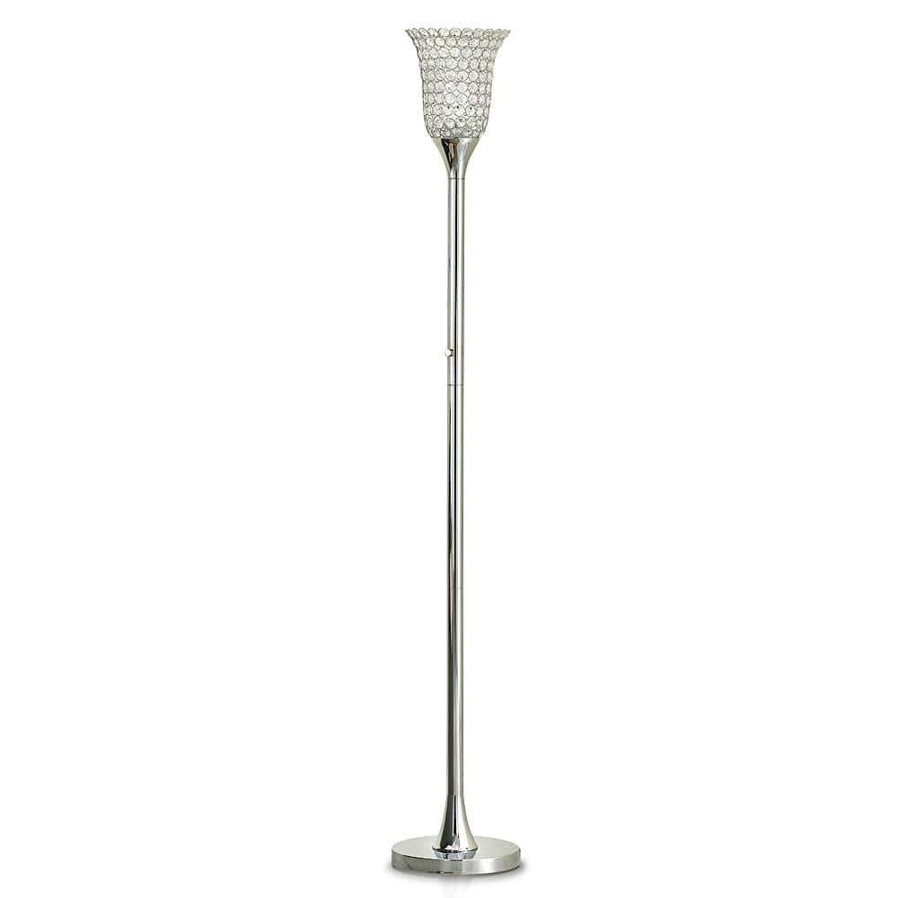 Silver Orchid Pica 72-inch Dimmable Floor Lamp - 72"H Polished Chrome Chrome Polished