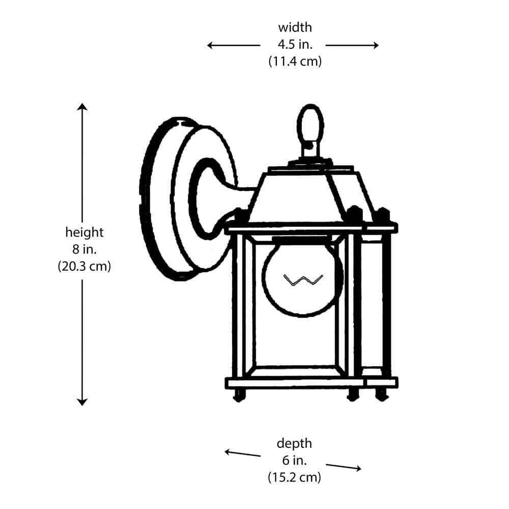 Trans Globe Lighting 40455 Purisima Mission 1 Light Lantern Outdoor Wall Sconce - White