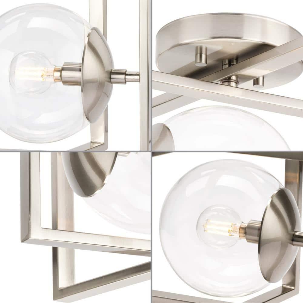 Deaton Glass Semi-Flush Mount Light