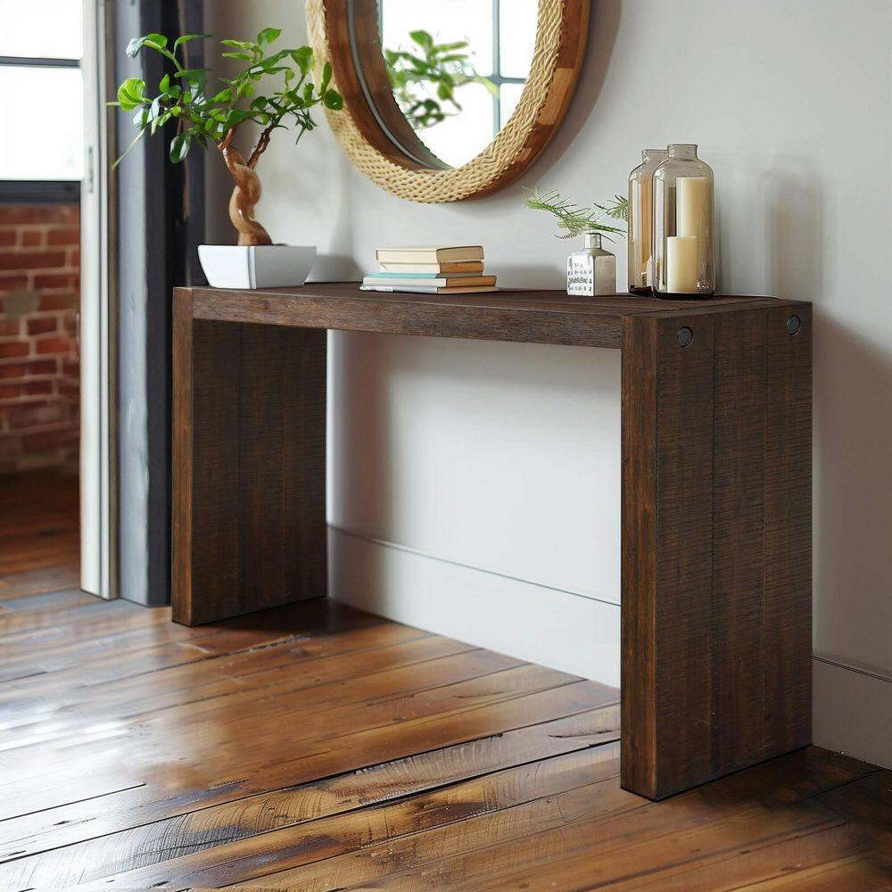 64" Monterey Console Table Espresso Brown - Ink+Ivy: Modern Sofa & Entryway Table