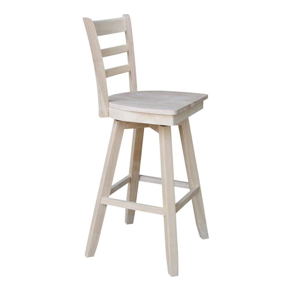 Emily Stool with Swivel Seat - Unfinished