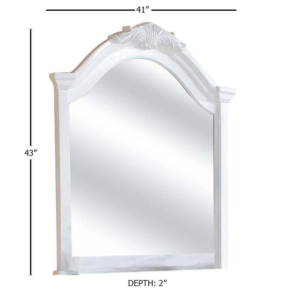 Acme Furniture Estrella Dresser Mirror White Finish